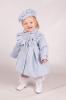 Picture of Beau KiD Girls Ruffle Herringbone Jacket & Beret Set X 2 - Pale Blue