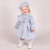 Picture of Beau KiD Girls Ruffle Herringbone Jacket & Beret Set X 2 - Pale Blue