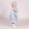 Picture of Beau KiD Girls Ruffle Herringbone Jacket & Beret Set X 2 - Pale Blue