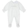 Picture of Deolinda Chic Baby Girls Tweed & Pearl Blanket Sleepsuit & Hat Set X 3 - Ivory Gold
