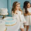 Picture of Deolinda Chic Girls Tweed & Pearl Top Shorts Jacket Set X 3 - Ivory Gold