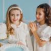 Picture of Deolinda Chic Girls Tweed & Pearl Headband - Ivory Gold