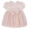 Picture of Deolinda Chic Girls Faux Fur & Velour Puffball Dress - Pink Multi
