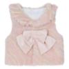 Picture of Deolinda Chic Girls Faux Fur & Velour Waistcoat- Pink Multi