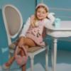 Picture of Deolinda Chic Girls Faux Fur Headband - Pink Multi
