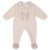 Picture of Deolinda Chic Baby Girls Faux Fur Bow Blanket Sleepsuit & Hat Set X 3 - Pink Multi