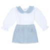 Picture of Deolinda Chic Girls Tweed Top Skirt Jacket Set X 3 - White Blue