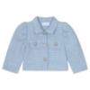 Picture of Deolinda Chic Girls Tweed Top Skirt Jacket Set X 3 - White Blue