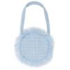 Picture of Deolinda Chic Girls Frayed Tweed Crossbody Bag  - Blue