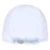 Picture of Deolinda Chic Baby Girls Tweed Panel Blanket Sleepsuit & Hat Set X 3 - Blue