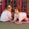 Picture of Deolinda Baby Girls Romera Smocked Dress & Pants Set X 2 - Ivory Pink