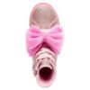 Picture of Lelli Kelly Rue Big Velour Bow Mid Boot With Inside Zip - Metallic Pink Glitter