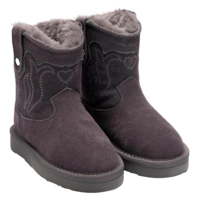 Picture of Lelli Kelly Asia Cowboy Sheepskin Boot - Grey