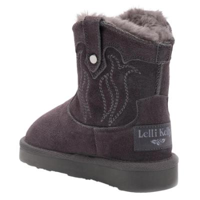 Picture of Lelli Kelly Asia Cowboy Sheepskin Boot - Grey