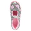 Picture of Lelli Kelly Taylor Beaded Butterfly Mary Jane With Faux Fur - Metallic Grey Glitter