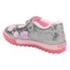 Picture of Lelli Kelly Taylor Beaded Butterfly Mary Jane With Faux Fur - Metallic Grey Glitter