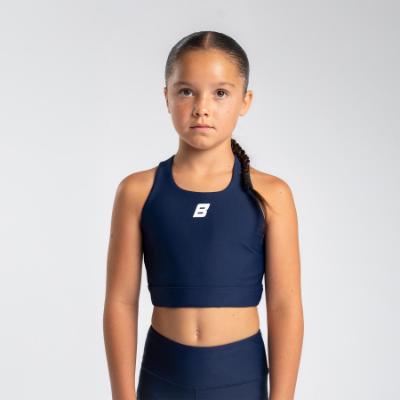 Picture of Bonini by A* Dee Aspire Crop Sports Top - Blue Navy