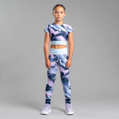 Picture of Bonini by A* Dee Sprint Printed Sport Leggings - Sky Blue