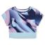 Picture of Bonini by A* Dee Energy Printed Sports Top - Sky Blue