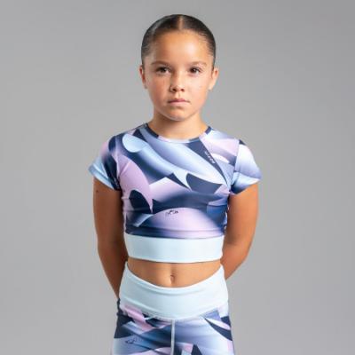 Picture of Bonini by A* Dee Energy Printed Sports Top - Sky Blue