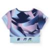 Picture of Bonini by A* Dee Energy Printed Sports Top - Sky Blue