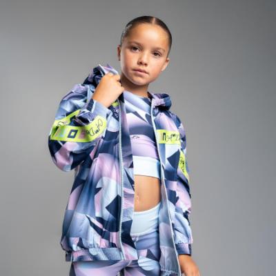 Picture of Bonini by A* Dee Future Hooded Tape Jacket - Sky Blue