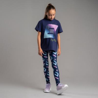 Picture of Bonini by A* Dee Dynamic Oversized Logo T-shirt - Blue Navy