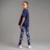 Picture of Bonini by A* Dee Dynamic Oversized Logo T-shirt - Blue Navy