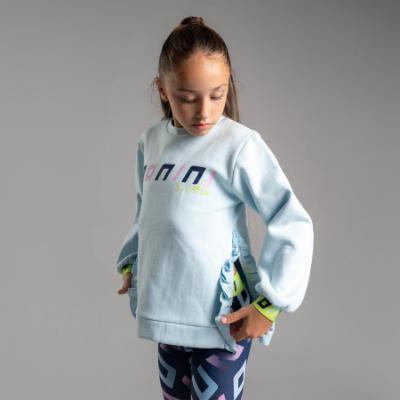 Picture of Bonini by A* Dee Strive Split Side Sweatshirt - Sky Blue