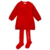 Picture of Agatha Ruiz De La Prada Winter Collection Girls Heart Dress & Tights Set X 2 - Red