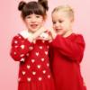 Picture of Agatha Ruiz De La Prada Winter Collection Girls Heart Dress & Tights Set X 2 - Red