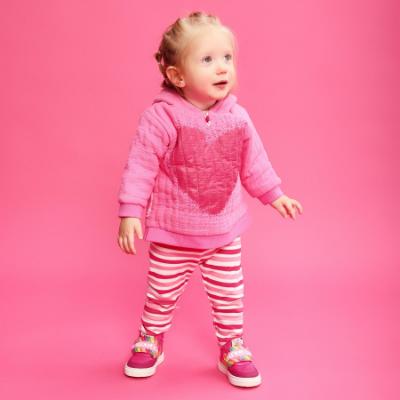 Picture of Agatha Ruiz De La Prada Winter Collection Girls Heart Dress & Leggings Set X 2 - Fuchsia Pink