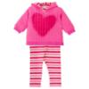 Picture of Agatha Ruiz De La Prada Winter Collection Girls Heart Dress & Leggings Set X 2 - Fuchsia Pink