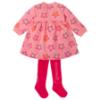 Picture of Agatha Ruiz De La Prada Winter Collection Girls Dress & Tights Set X 2 - Peachy Pink
