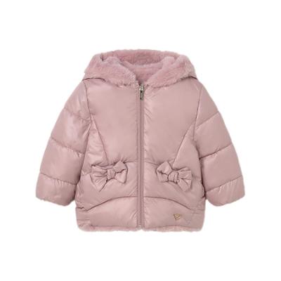 Picture of Mayoral Toddler Girls Winter Reversible Faux Fur Jacket - Quartz Pink