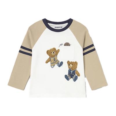 Picture of Mayoral Toddler Boys Winter Sports Teddy T-Shirt - Ivory Beige