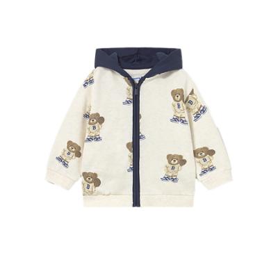Picture of Mayoral Toddler Boys Winter Hooded Tracksuit Set X 3 - Ivory Navy
