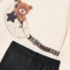 Picture of Mayoral Girls Winter Teddy Bear Legging Set X 2 - Ivory Black