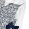 Picture of Mayoral Girls Winter Combined Blouse Pinafore - Ivory Navy Blue