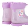 Picture of Igor Bimbi Unicorn Glitter Ankle Rain Boot - Lilac