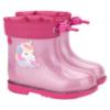 Picture of Igor Bimbi Unicorn Glitter Ankle Rain Boot - Fuchsia Pink