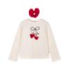Picture of Mayoral Girls Winter Bow Heart Top & Scrunchie Set X 2 - Ivory Red