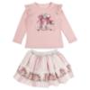 Picture of Giorgio Bambini Girls Perfume Bottle Top & Skirt Set X 2 - Dark Pink
