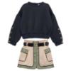 Picture of Abel & Lula Girls Sweater & Skirt Set X 2 - Bay Leaf Black