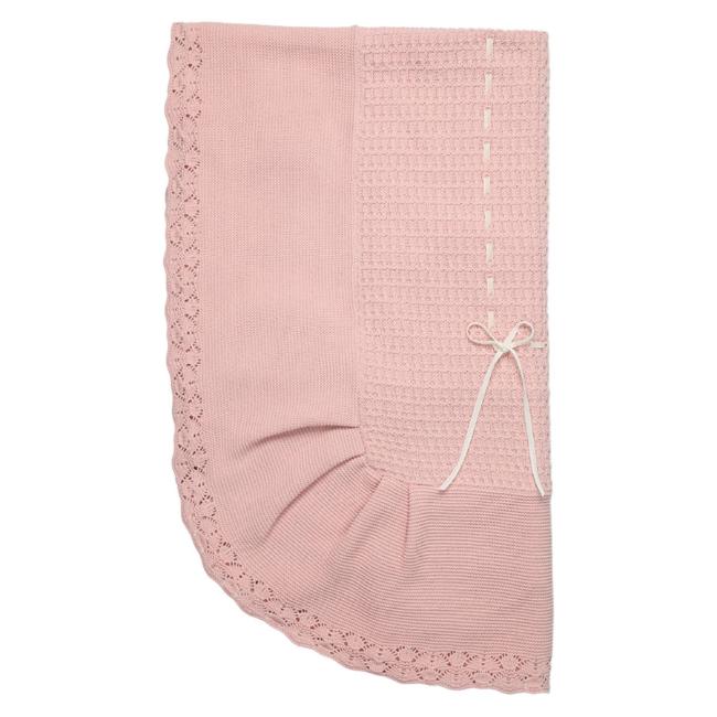 Picture of Mac Ilusion Baby Knitted Collection Boxed  Shawl With Ruffle - Vintage Pink