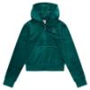 Picture of Juicy Couture Girls  Zip Through Diamante Velour Hoodie - Spruced Up Green