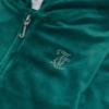 Picture of Juicy Couture Girls  Zip Through Diamante Velour Hoodie - Spruced Up Green