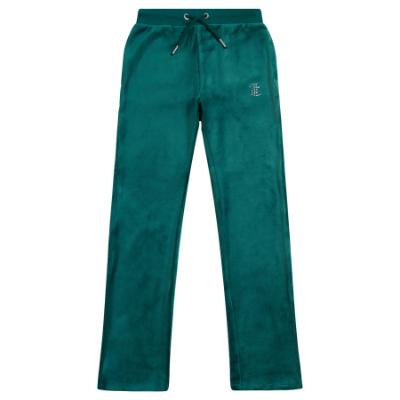 Picture of Juicy Couture Girls Diamante Bootcut Velour Jogger - Spruced Up Green