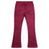 Picture of Juicy Couture Girls Diamante Bootcut Velour Jogger - Red Plum