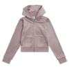Picture of Juicy Couture Girls  Zip Through Diamante Velour Hoodie - Purple Dove